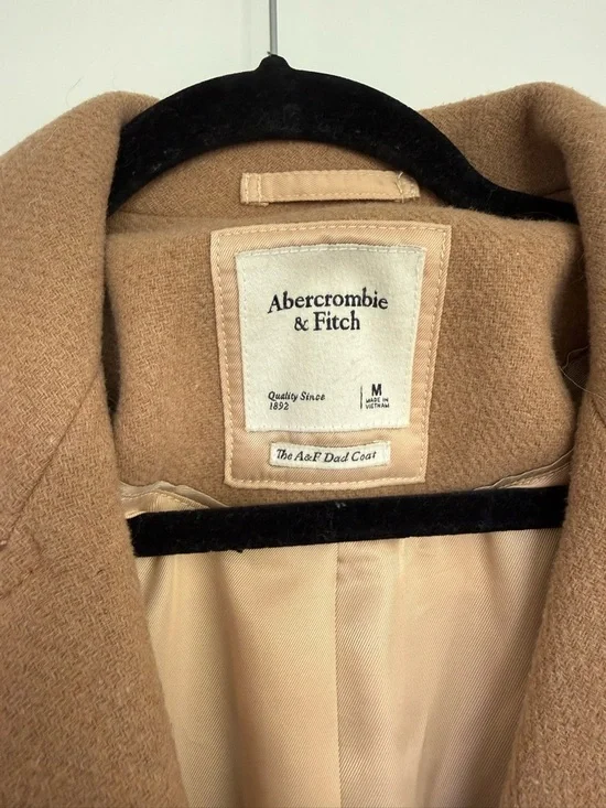 Abercrombie & Fitch The A&F Dad Coat in Camel size M - Picture 8 of 11